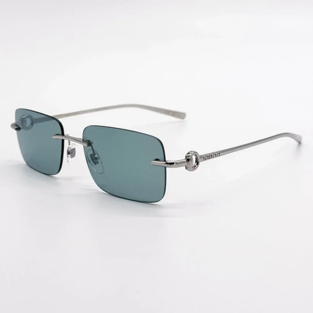 NEW GUCCI SUNGLASSES GG1703S 002 SILVER UNISEX EYEWEAR